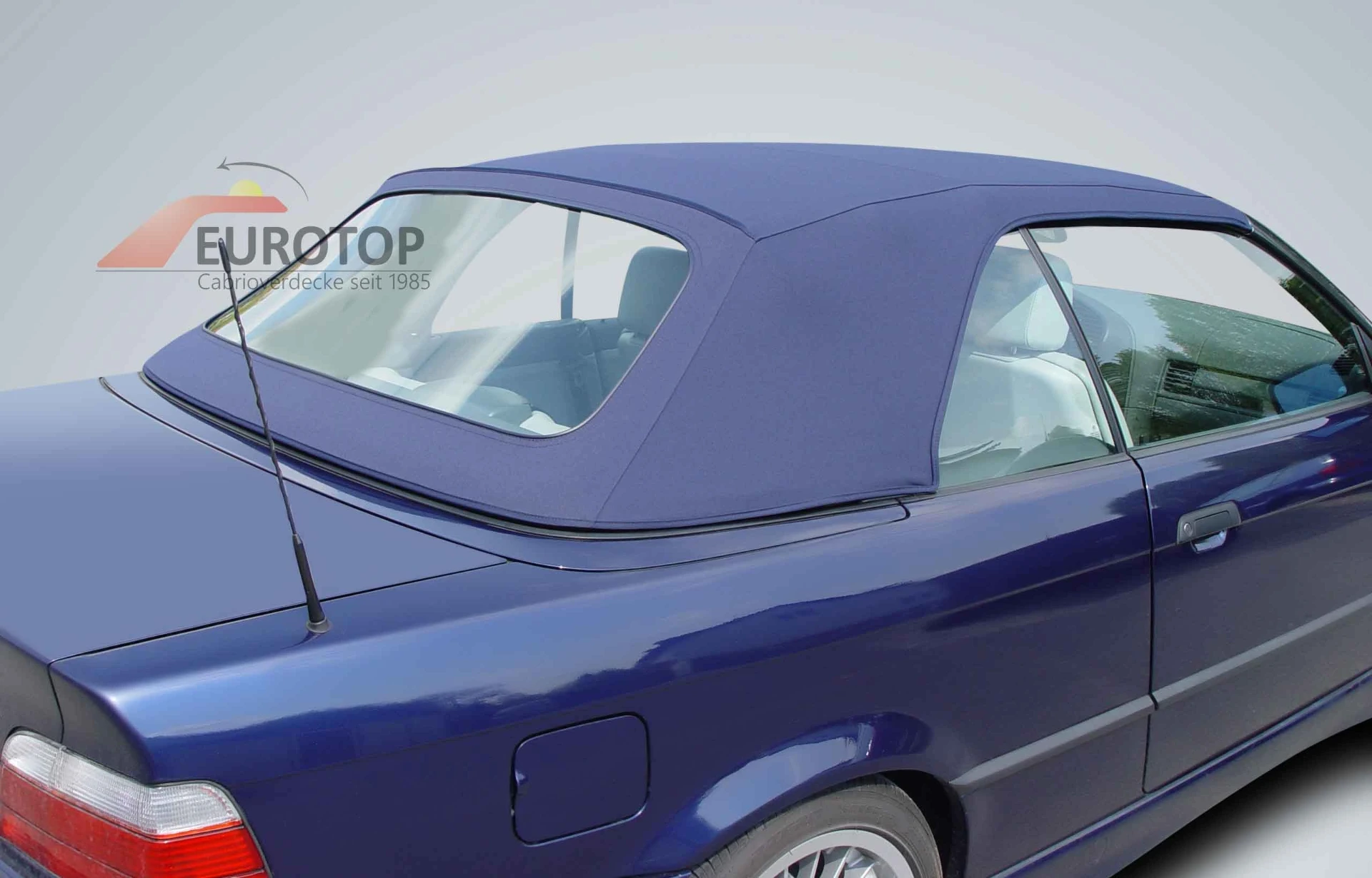 Capote noir en alpaga Sonnenland pour BMW 3-serie E36 Cabriolet année 93-99