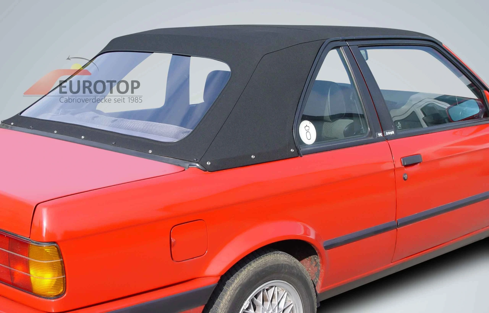 Capote noir en alpaga Sonnenland pour BMW E30 Baur Targa année 83-92