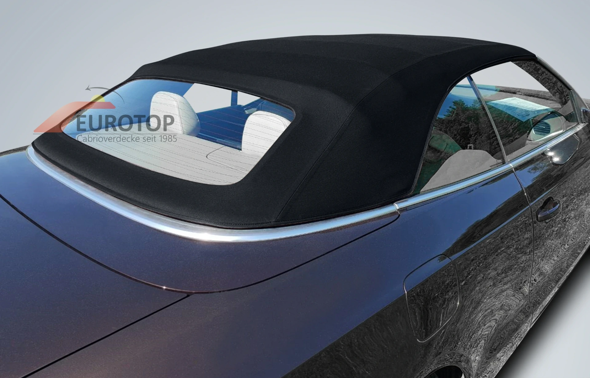 Capote noir alpaga Sonnenland pour Audi A5 / S5 Cabriolet année 09-16