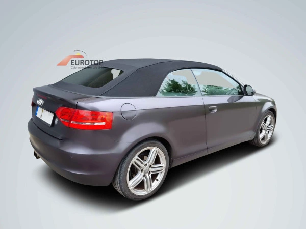 Capote noir en alpaga Sonnenland pour Audi A3 / S3 Cabriolet année 08-13