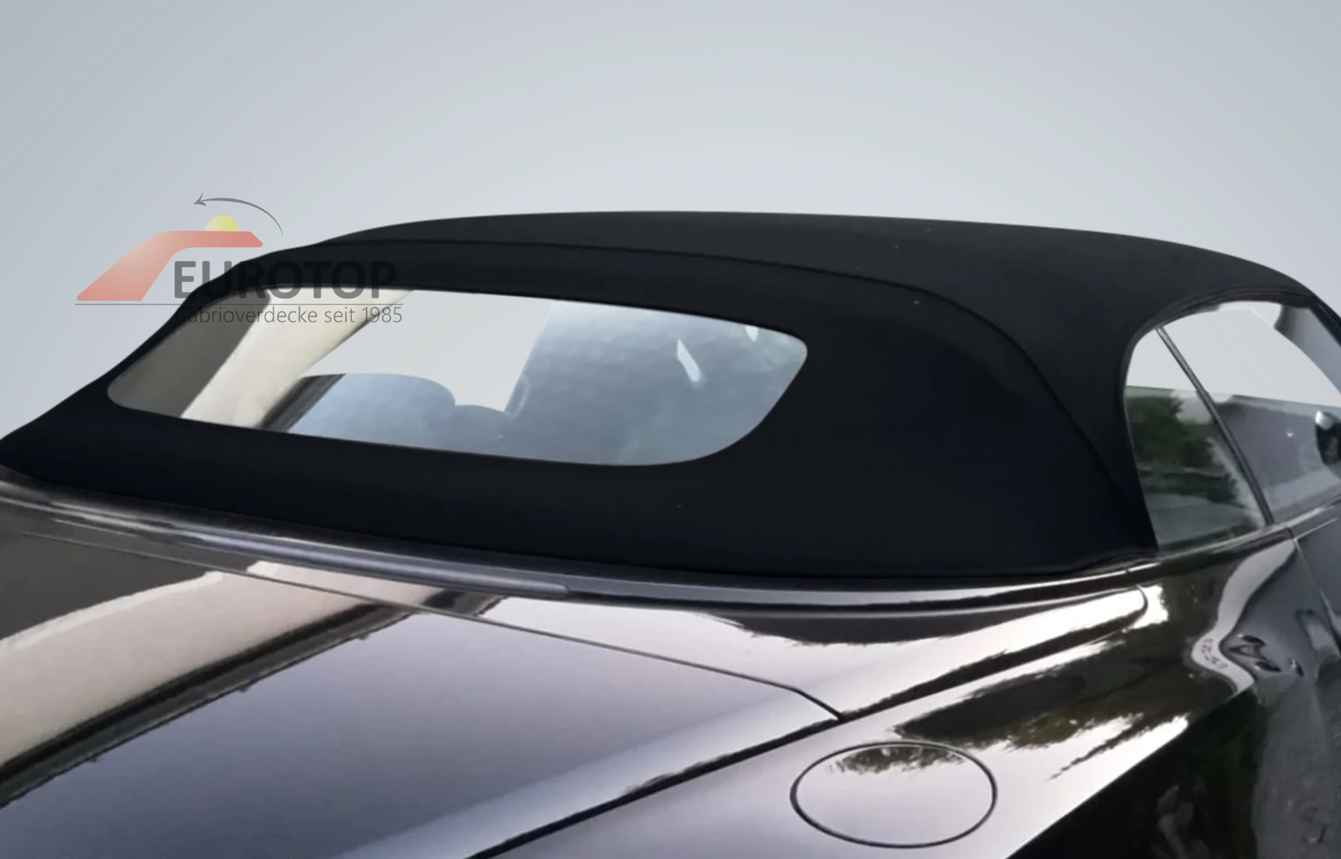 Capote noir en alpaga Sonnenland pour Bentley Continental GTC année 06-18