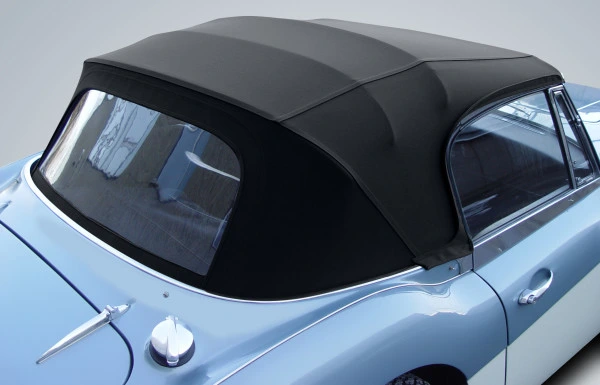 Capote noir en alpaga pour Austin Healey Sprite Mk II - IV année 61-71