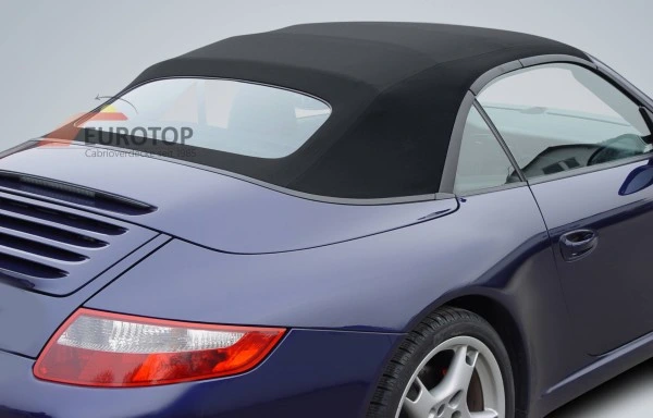 Capote noir Sonnenland Alpaga pour Porsche 911 type 997 Cabriolet année 02-12