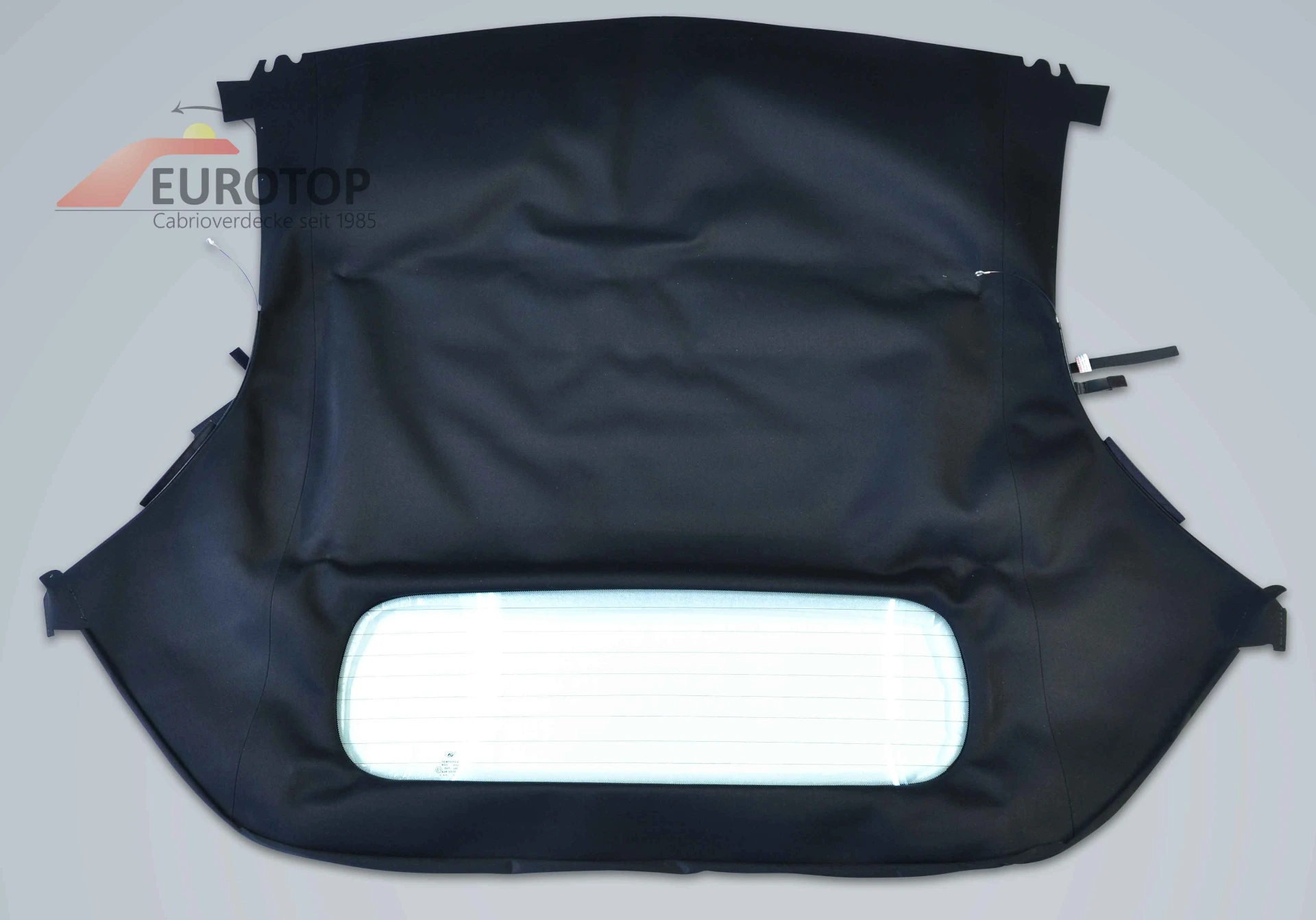 Capote Sonnenland Alpaga pour Porsche Boxster 986 Cabriolet année 96-02, avec lunette en verre (Upgrade)