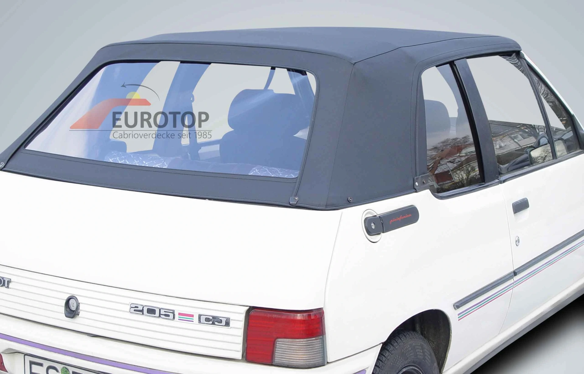 Capote PVC  pour Peugeot 205 Cabriolet année 86-94