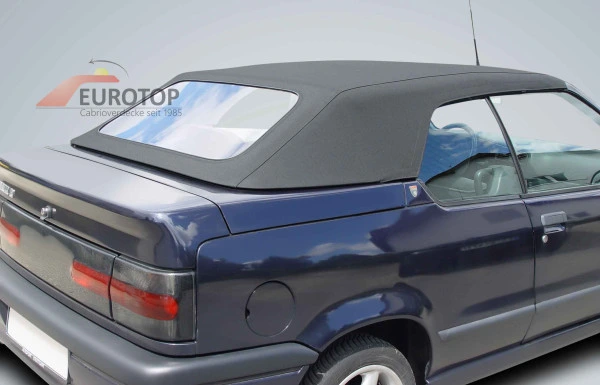 Capote noir Sonnenland Alpaga pour Renault 19 Cabriolet année 91-96