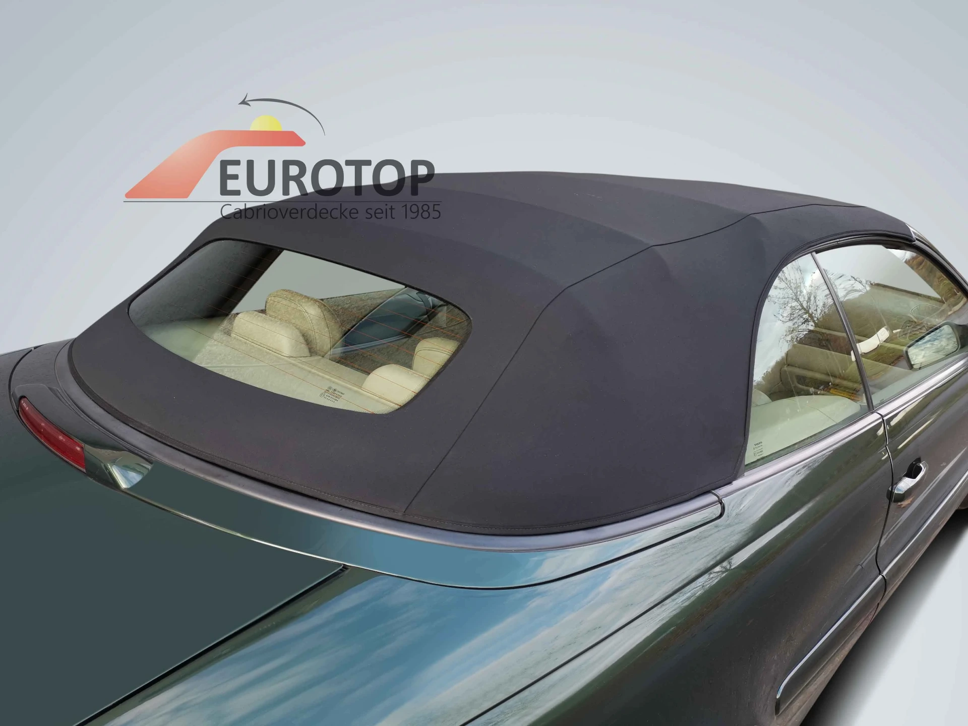Capote noir Sonnenland Alpaga pour Volvo C70 Cabriolet année 99-05